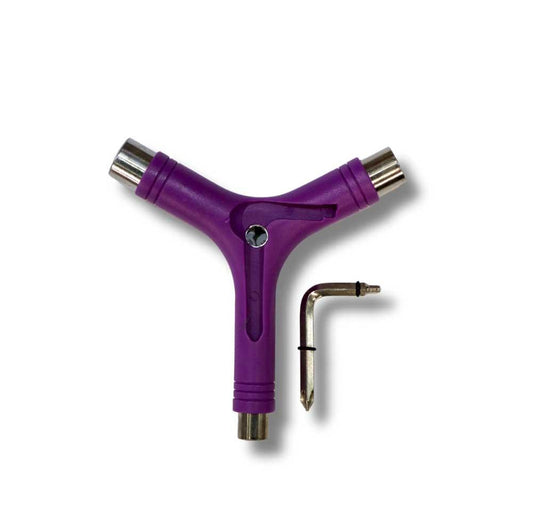 G-Tool Y Skateboard Tool with Axle Rethreader Purple