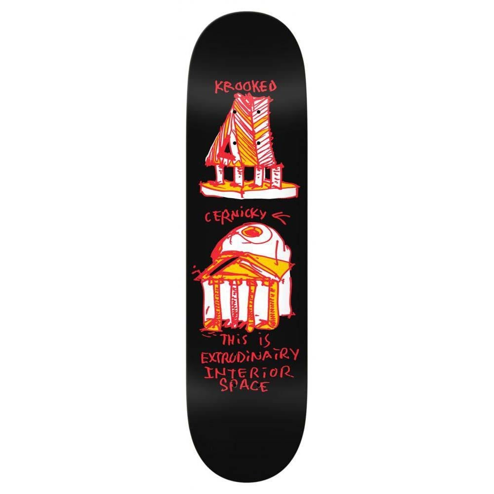 Krooked Pro Skateboard Deck Cernicky Arch Black 8.06"