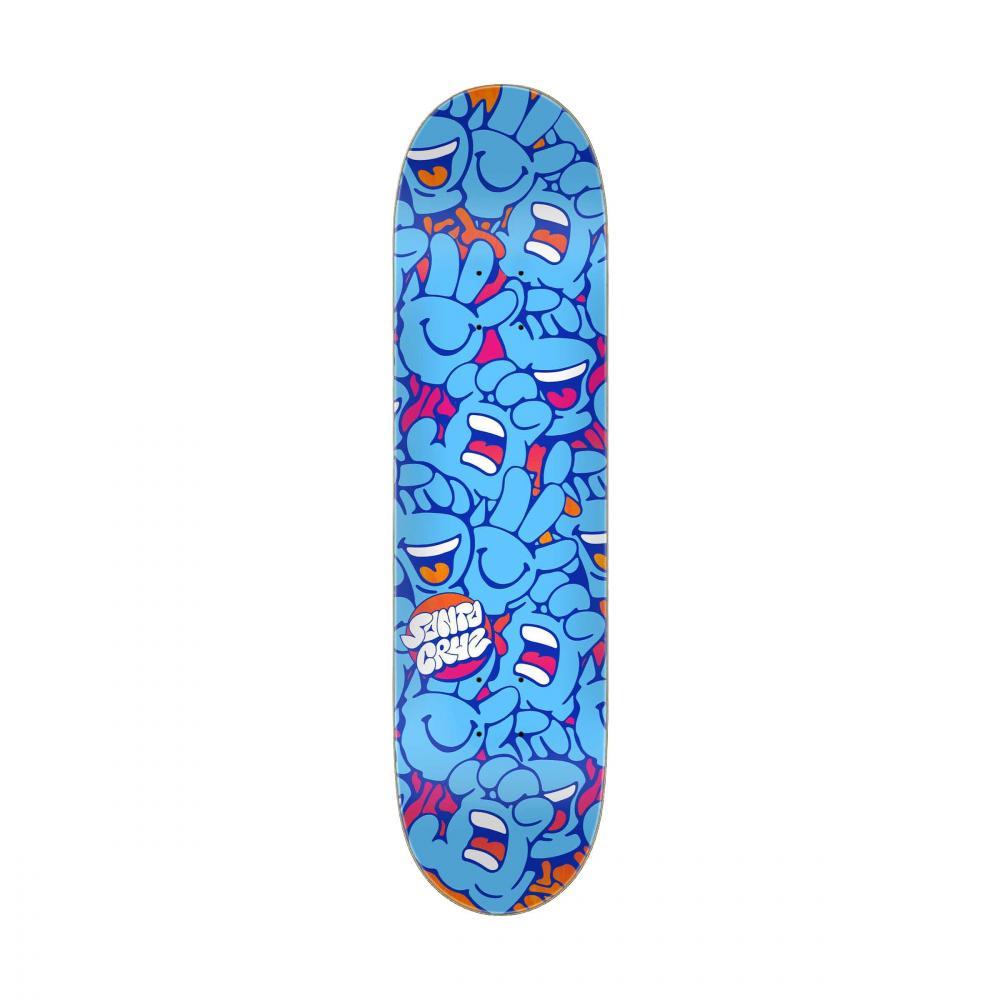 Santa Cruz Skateboard Deck Hand Pile FB Blue 7.75"