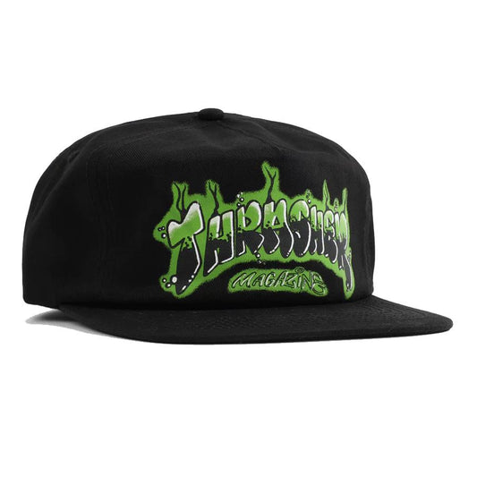 Thrasher Cap Airbrush Snapback Black One Size