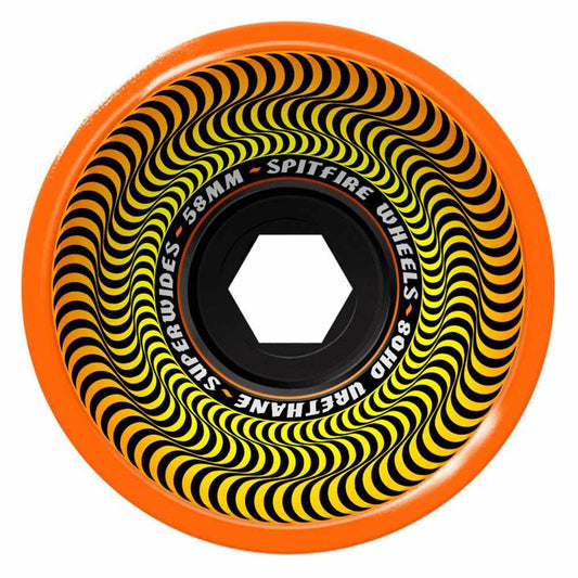 Spitfire Skateboard Wheels Superwides 80HD Orange 58mm
