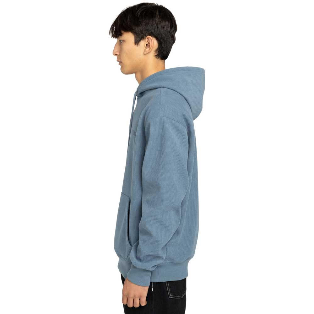 Element Serif Coruroy Pullover Hooded Sweatshirt Blue Mirage