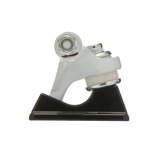 Slappy ST1 Classic Skateboard Trucks 8 Hole Baseplate White Black 8.5"