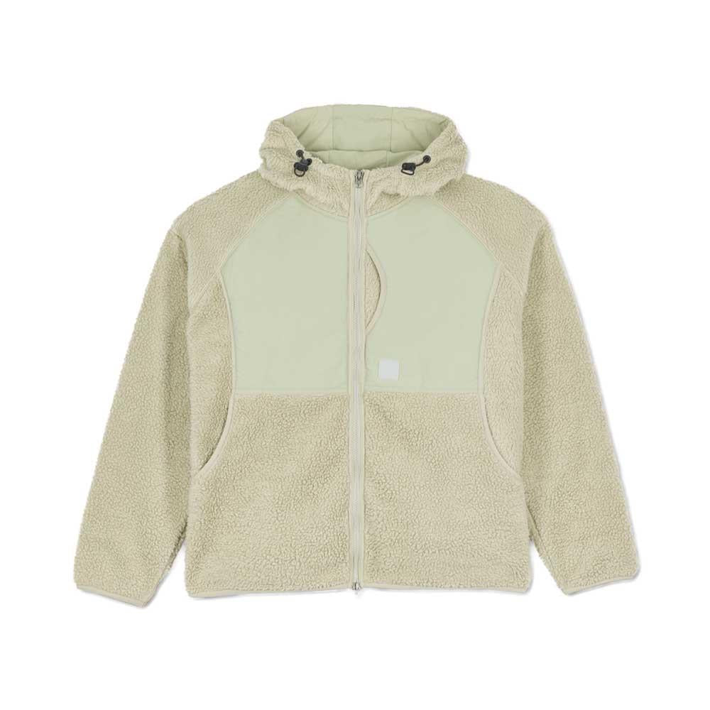 Volcom Nomaa Sherpa Zip Hooded Sweatshirt Green Tea