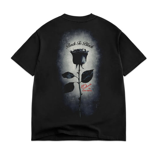 Color Bars Amy Whinehouse Back to Black T-Shirt Black