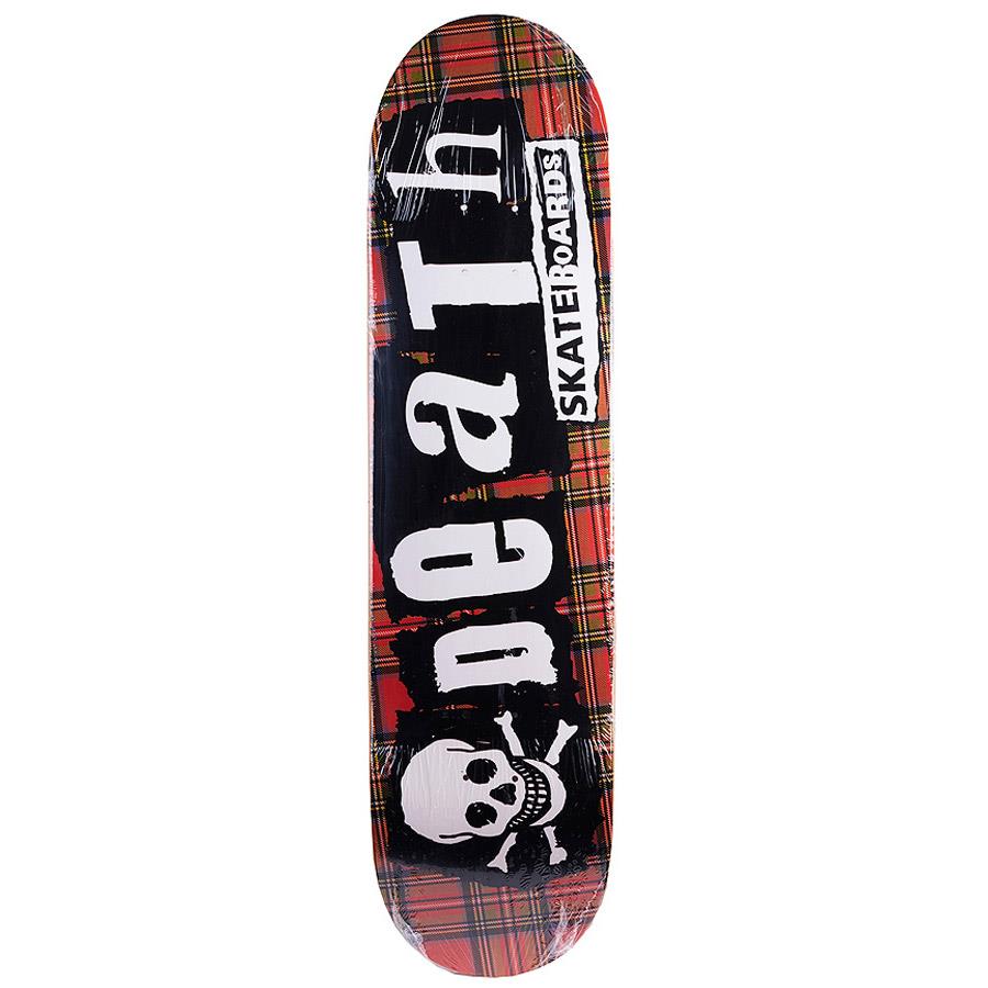 Death Skateboards Tartan Punk Skateboard Deck 8.25"