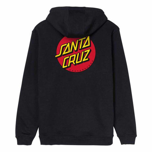 Santa Cruz SP26 Classic Dot Chest Hooded Sweatshirt Black