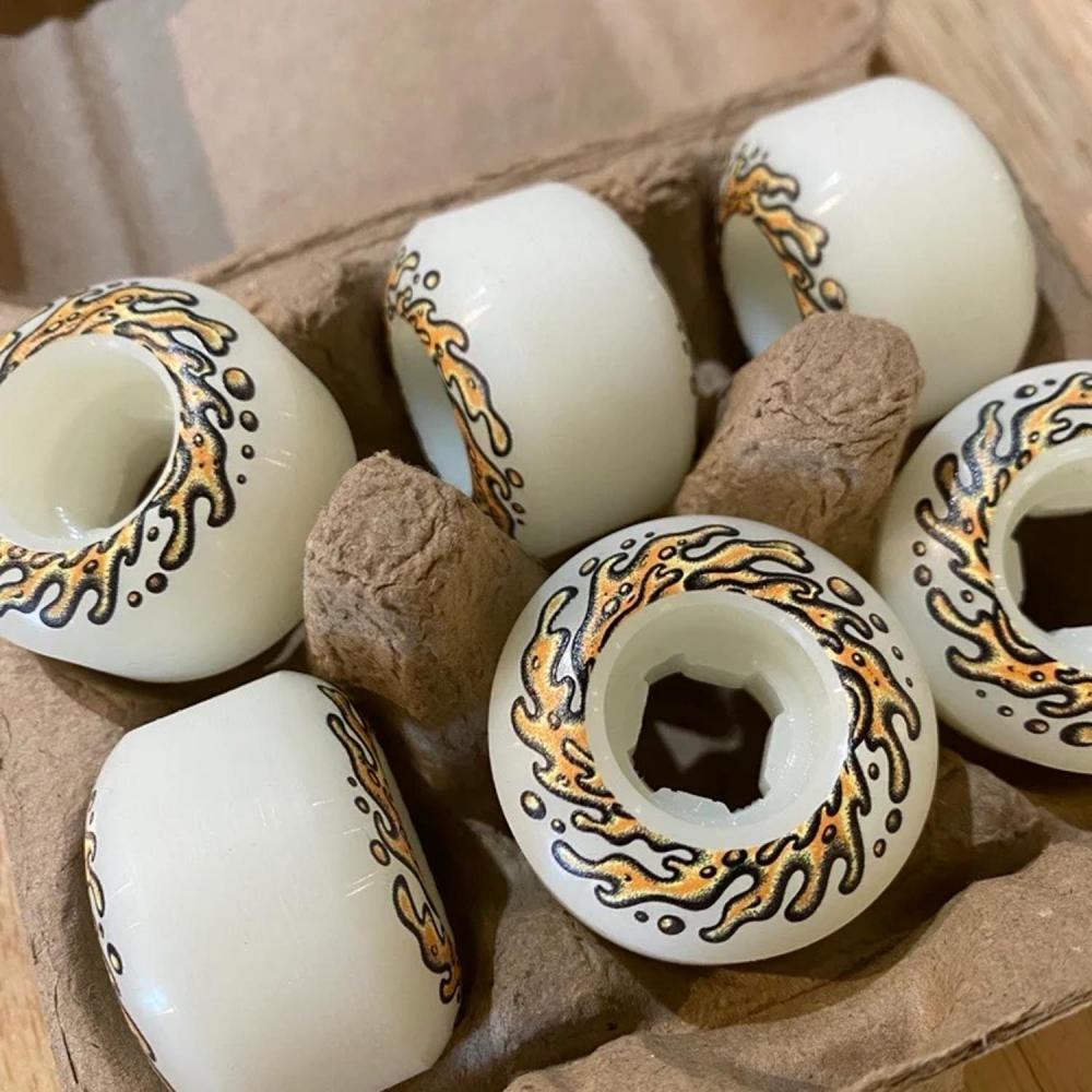 Slime Balls Skateboard Wheels OG Eggs 1/2 Dozen Mini Chub 99 White 45mm