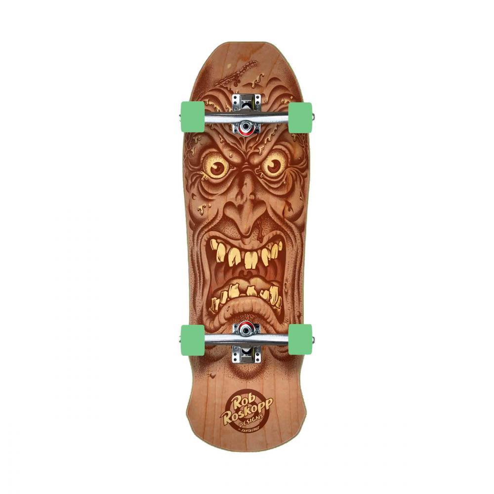Santa Cruz Factory Skateboard Roskopp Face Brown 9.5"