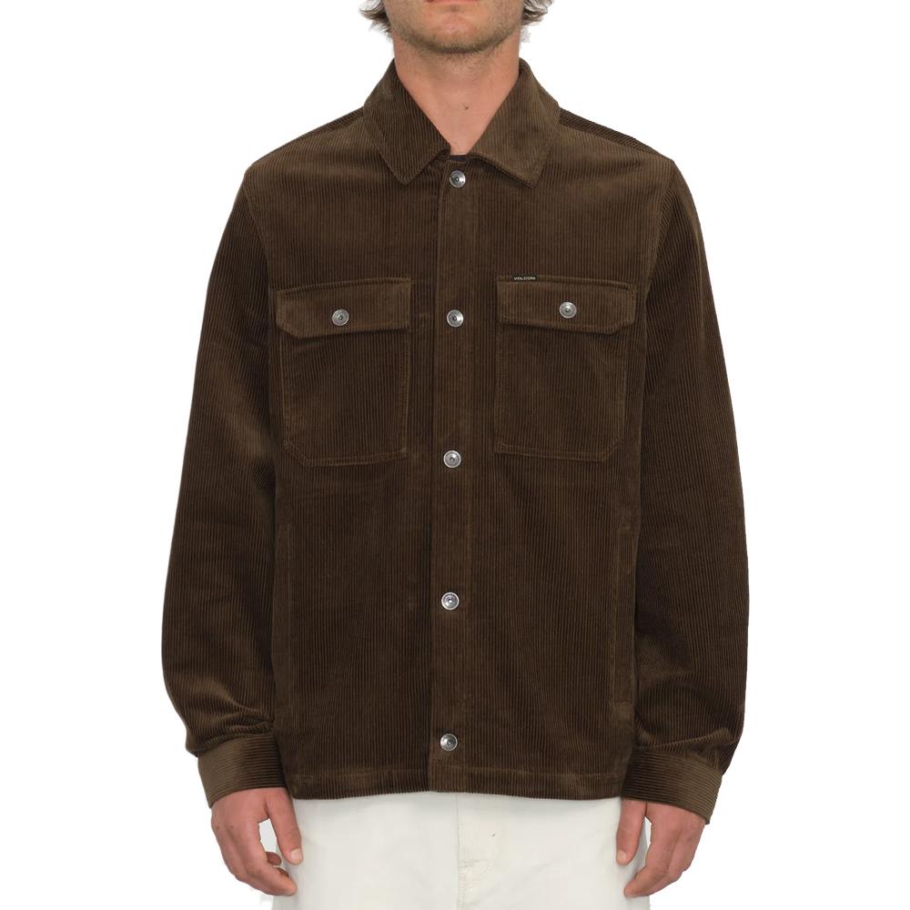 Volcom Likeaton Jacket Coat Dark Earth Brown