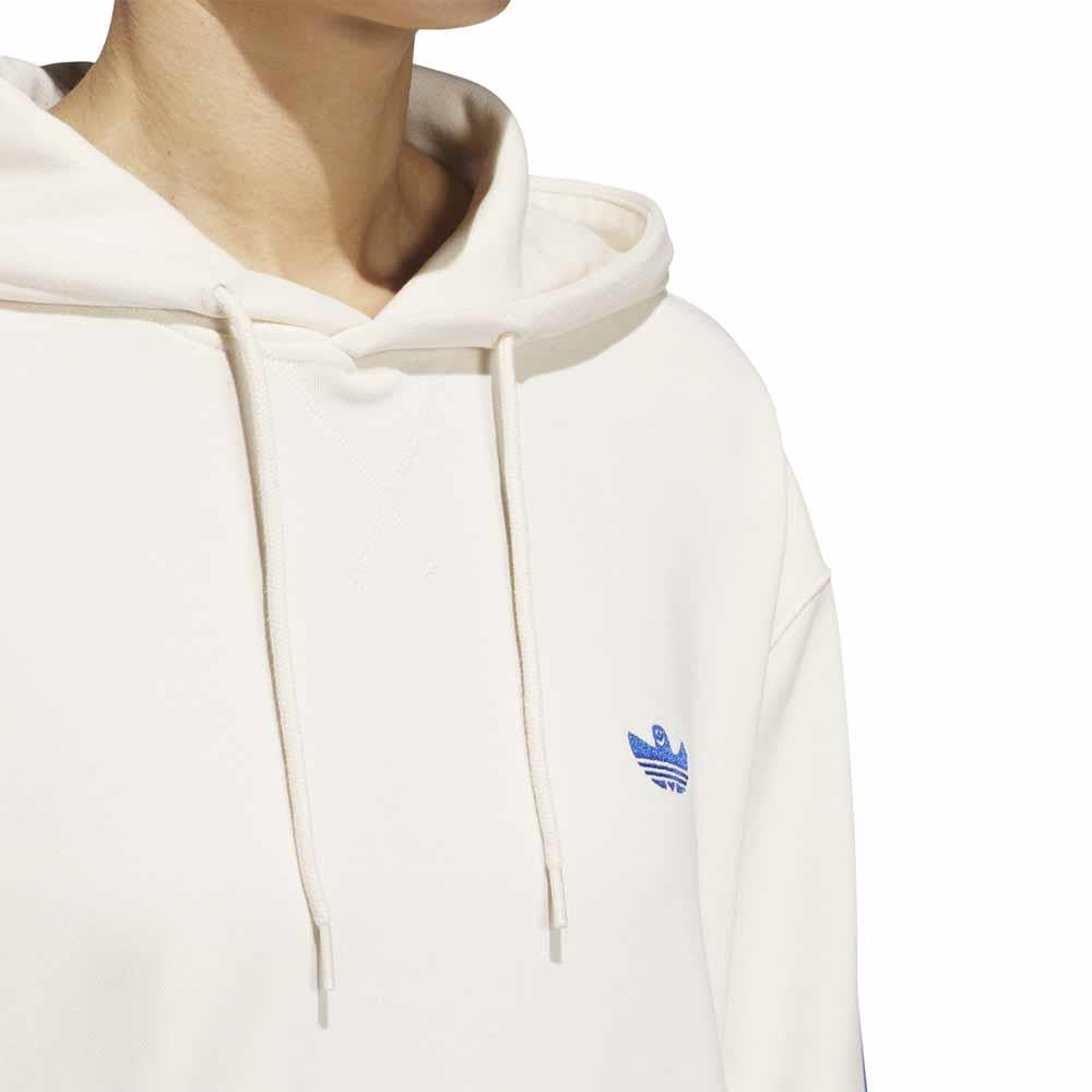 Adidas Skateboarding Shmoo Won White Royal Blue Feather Hooded Sweatshirt