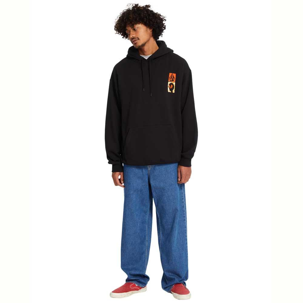 Volcom GonyVaders Pullover Hooded Sweatshirt Black