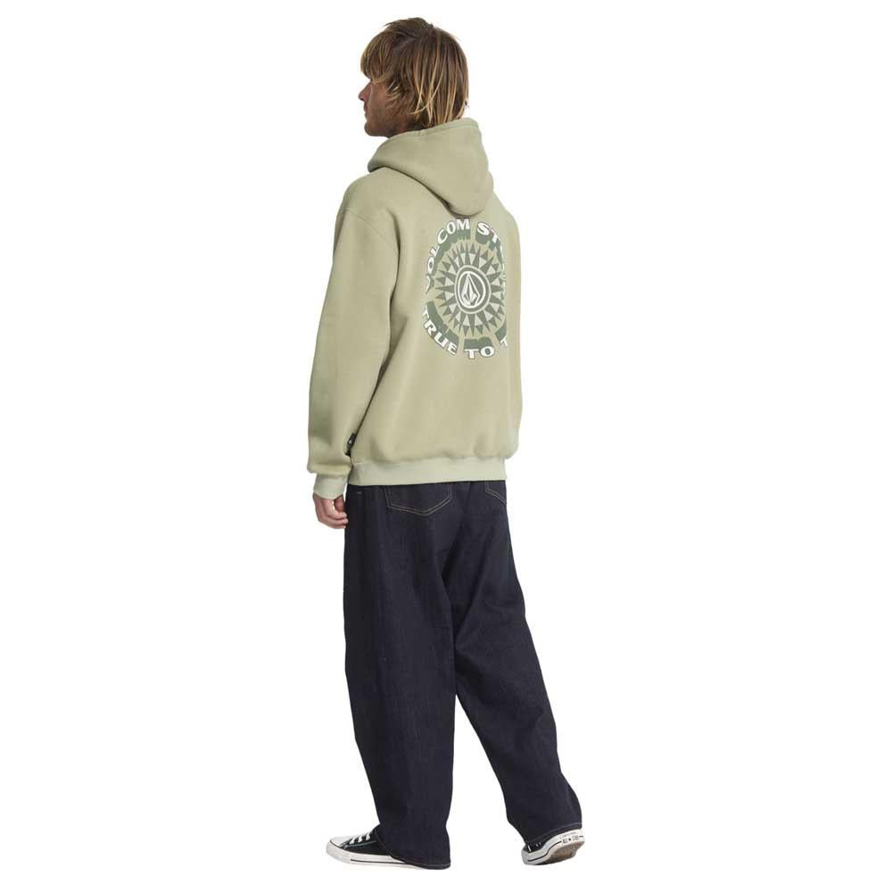 Volcom Watanite Pullover Hooded Sweatshirt Green Tea