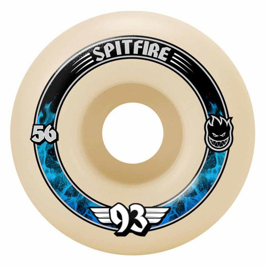 Spitfire Forumla Four Skateboard Wheels 93 Soft Slide Radials White 56mm