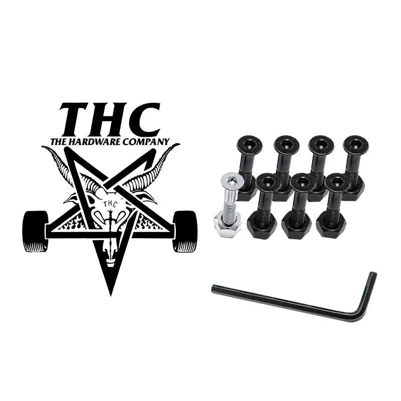 The Hardware Company THC LTD Penta 1" Allen Bolts And Nuts Silver