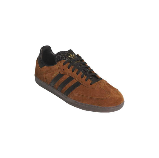Adidas Skateboarding Samba ADV Skate Shoes Dusky Bronze Core Black Gum