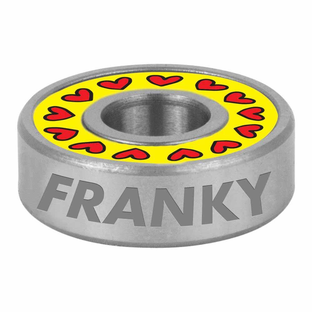 Bronson Speed Co. Skateboard Bearings Franky Villani Pro G3 Silver/Yellow/Orange 8mm