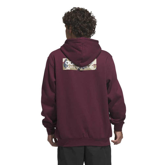 Adidas Skateboarding Skate Logo Hooded Sweatshirt Maroon