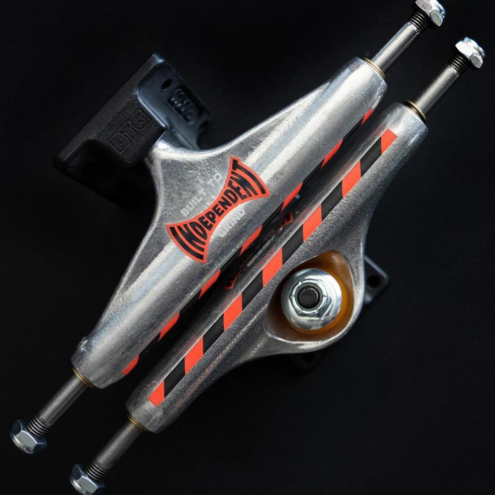 Indy Stage 11 Skateboard Trucks Built To Grind Silver/Black 139mm