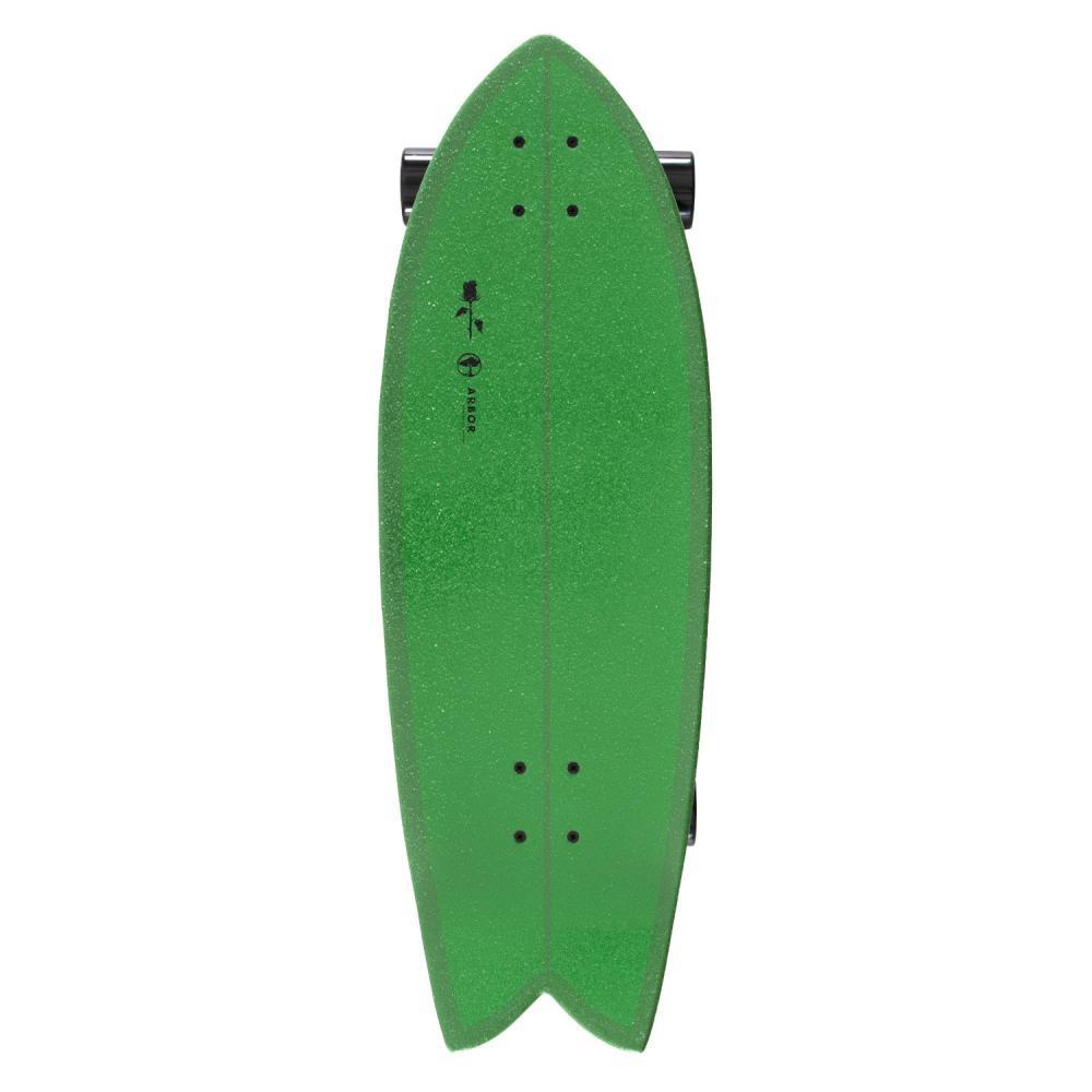Arbor Surfskate C7 Black Rose MFG Green Complete Skateboard 30.75"