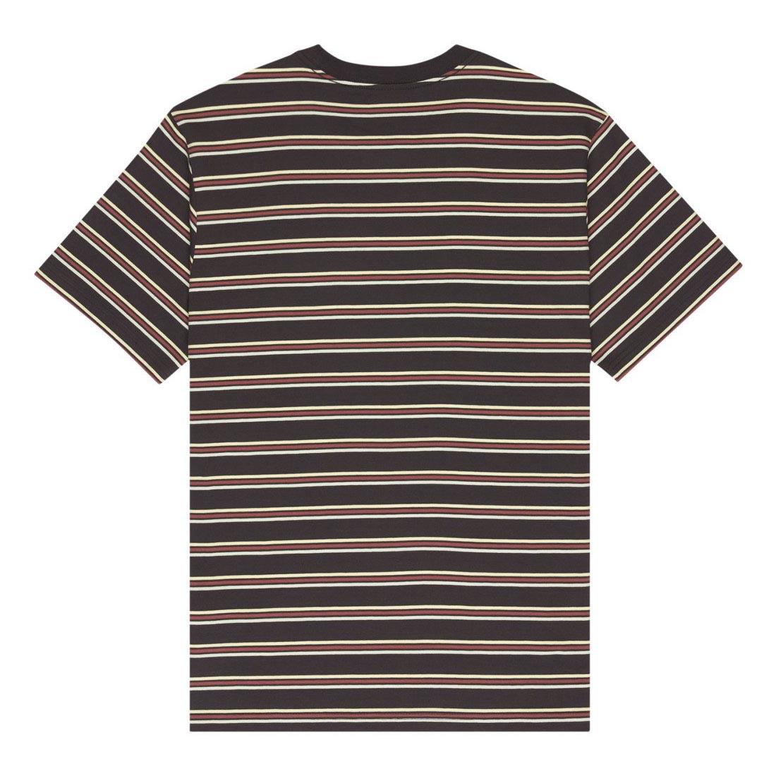 Element Icon Embroidery T-Shirt Off Black Washed Stripes