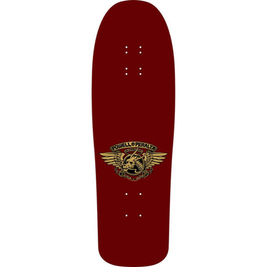 Powell Peralta Steve Caballero Mask Reissue Skateboard Deck Burgundy Gold Foil 9.75"