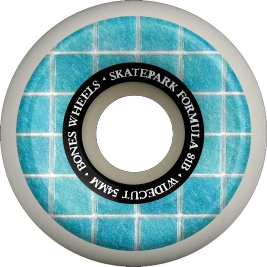 BONES V6 SPF Pool And The Gang Widecut Skateboard Wheels 54mm 81B