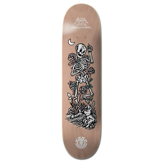 Element Timber Garden Skeleton Skateboard Deck Natural 8"