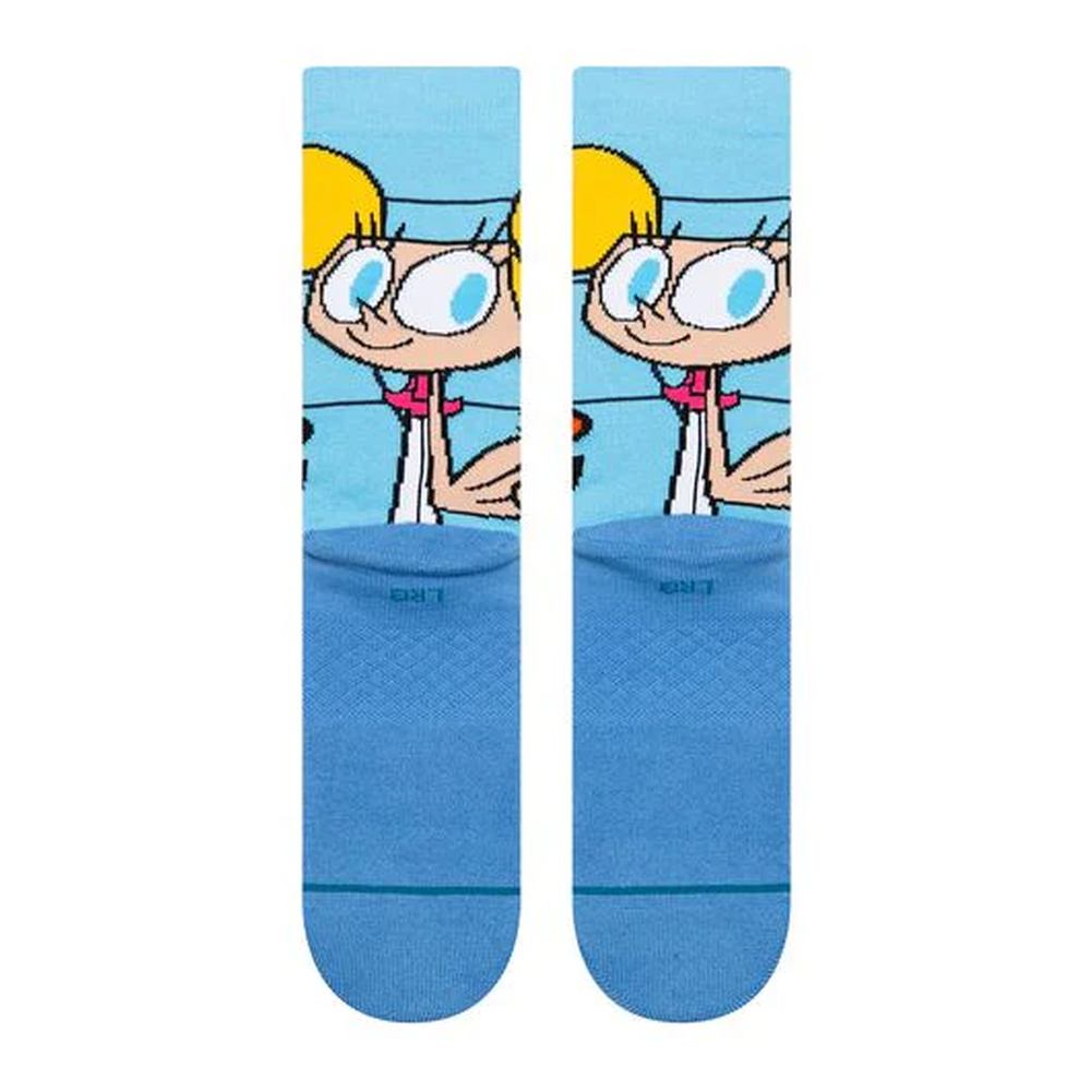Stance X Cartoon Network Dexters Crew Socks Blue Large Uk7-11