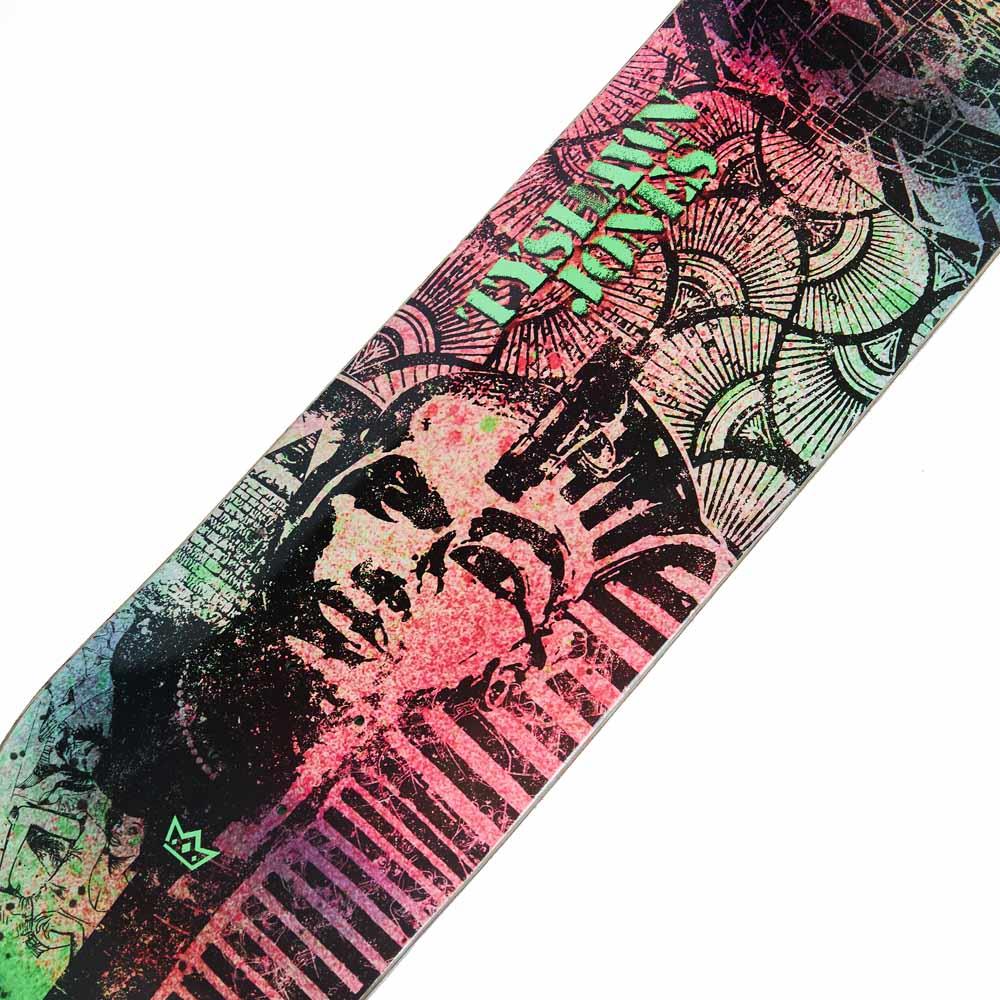 King Skateboards Tyshawn Tut Skateboard Deck Pink Green 8.25"