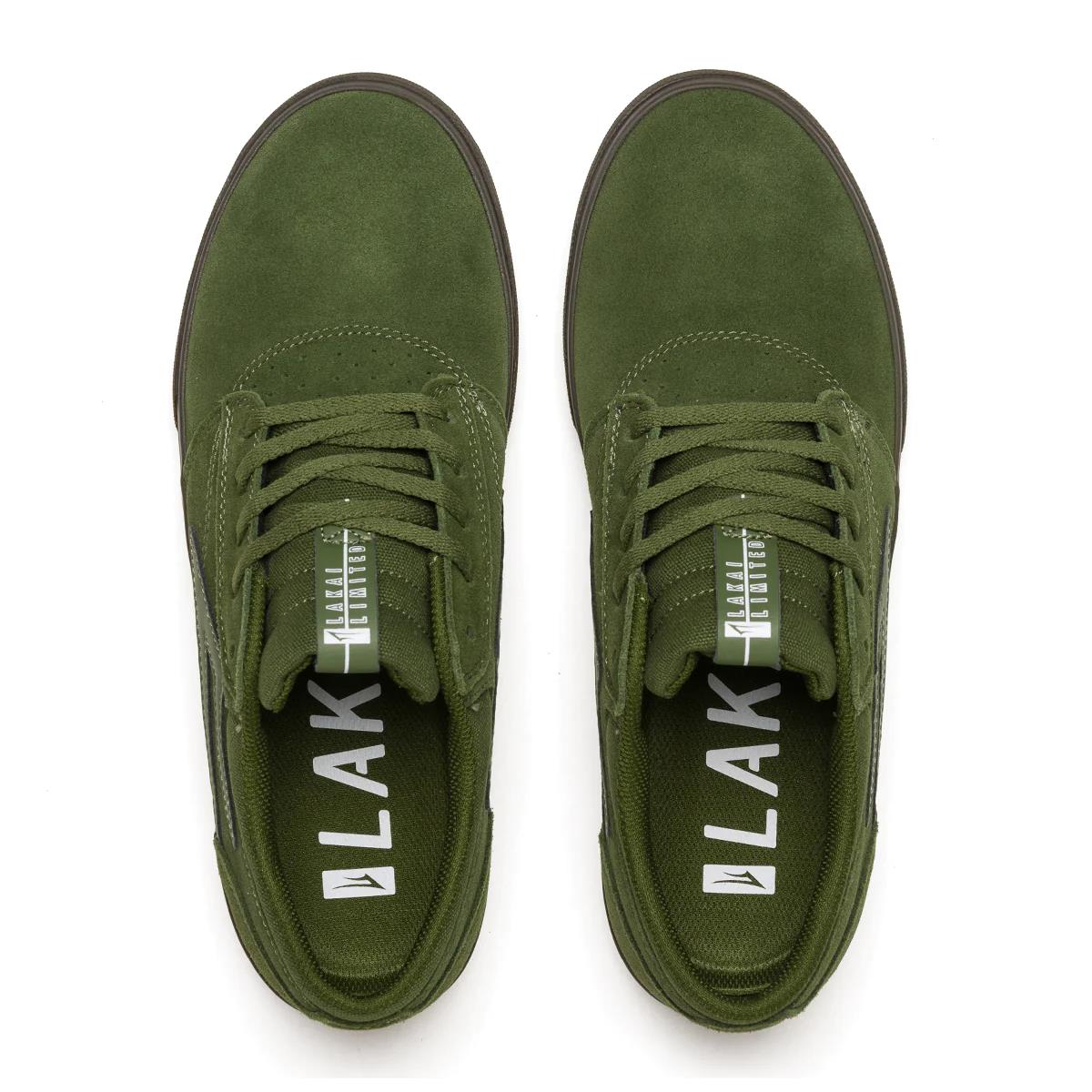 Lakai Griffin Olive Gum Suede Skate Shoes