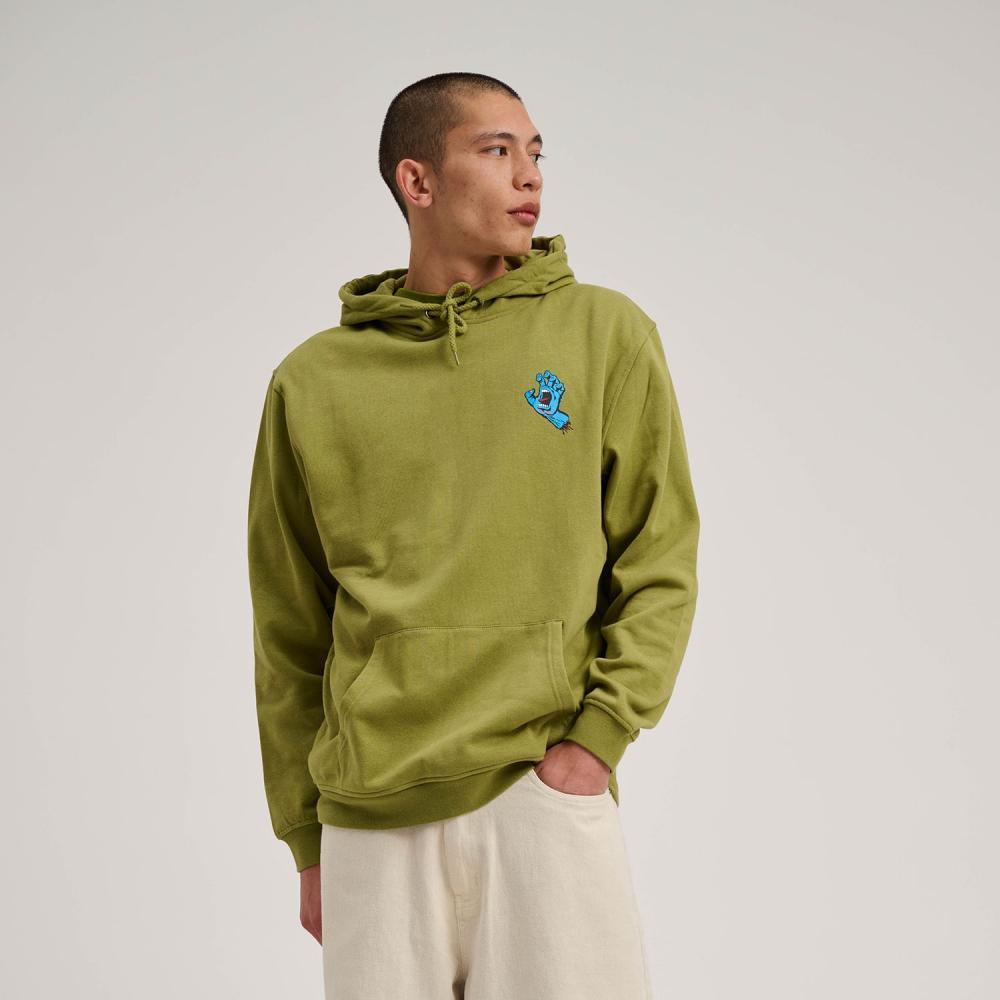 Santa Cruz Screaming Hand Chest Hooded Sweatshirt Iguana
