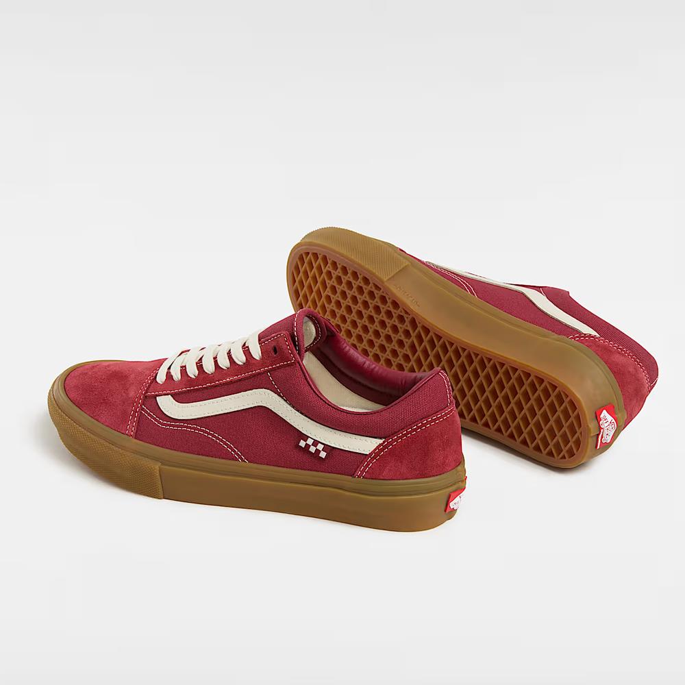 Vans Skate Old Skool Red Gum Skate Shoes
