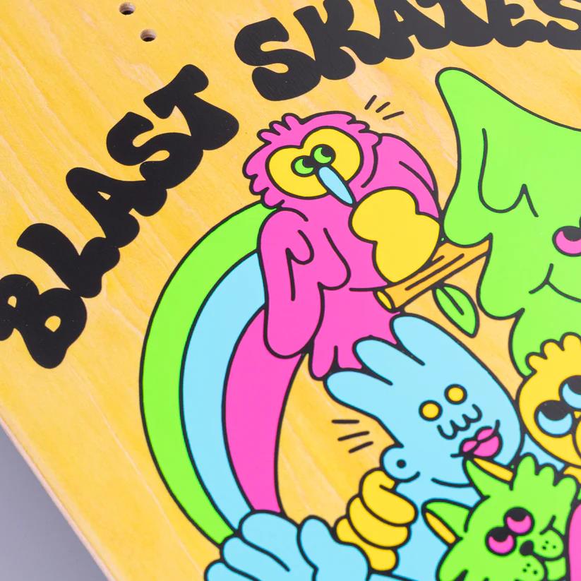 Blast Skates Custom Blast Shape Dreyfus Art Skateboard Deck 9.5"