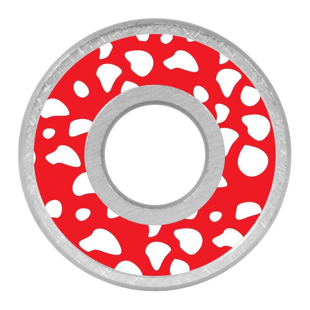 Bronson Speed Co. Skateboard Bearings Winkowski Mushroom G3 Red/White 8mm