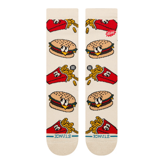 Stance Combo Meal Crew Socks Tan Large Uk7-11