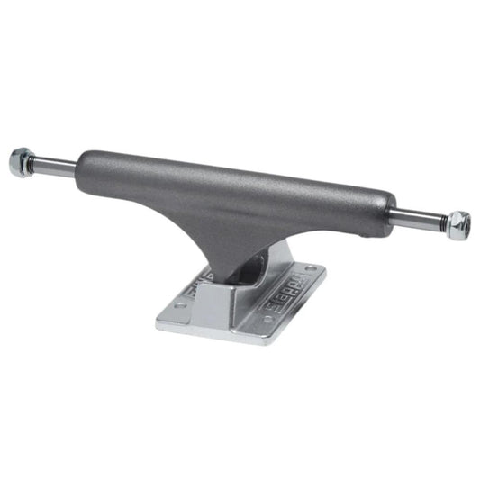 Slappy ST1 Ultra Low Inverted Kingpin Hollow Lights Skateboard Trucks Gunmetal Polished 8.5"