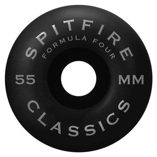 Spitfire Team Floral Skateboard Wheels Formula Four 99A Classic Black 55mm