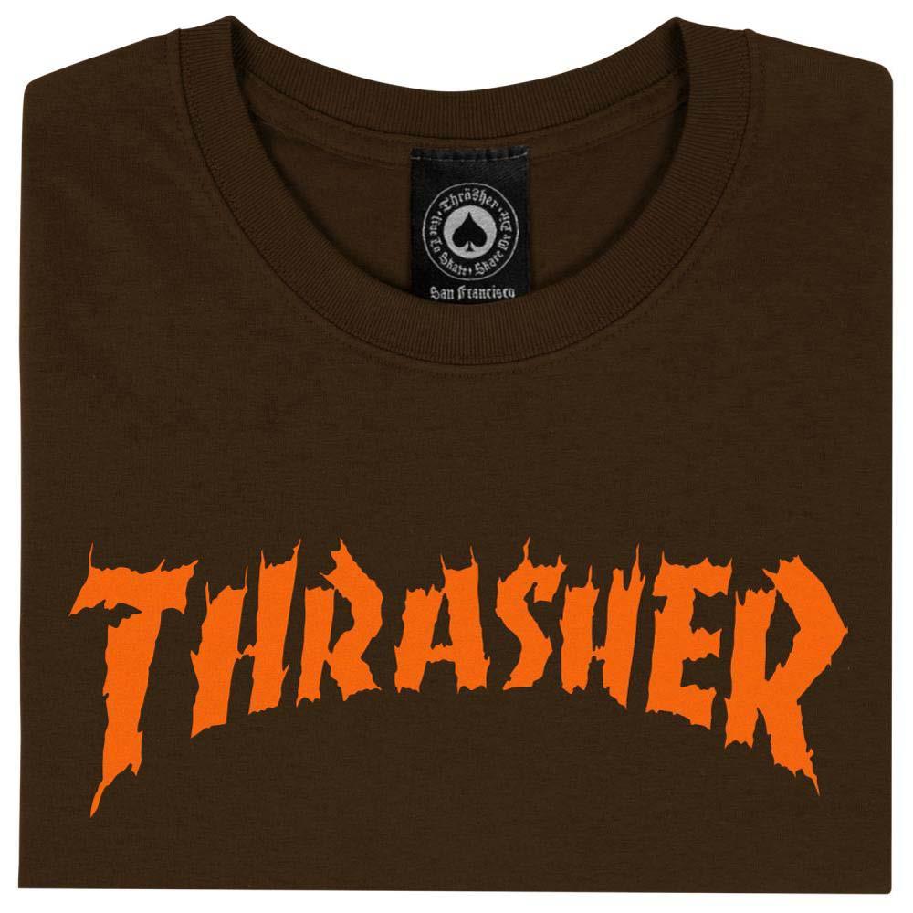 Thrasher Magazine T-Shirt Burn it Down Dark Chocolate