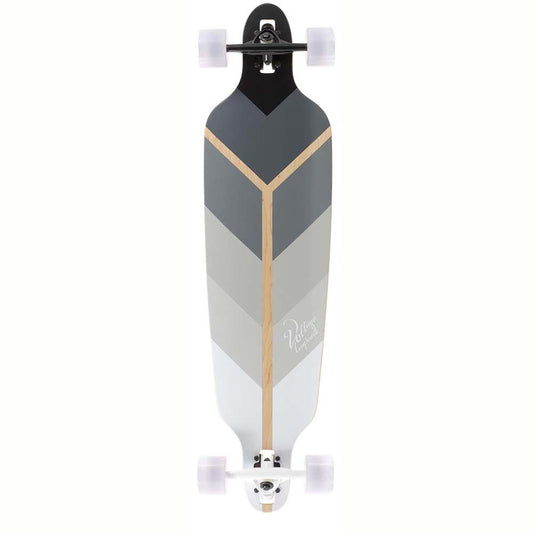 Voltage Skateboards Directional DT Factory Complete Longboard Skateboard Grey 39.75"