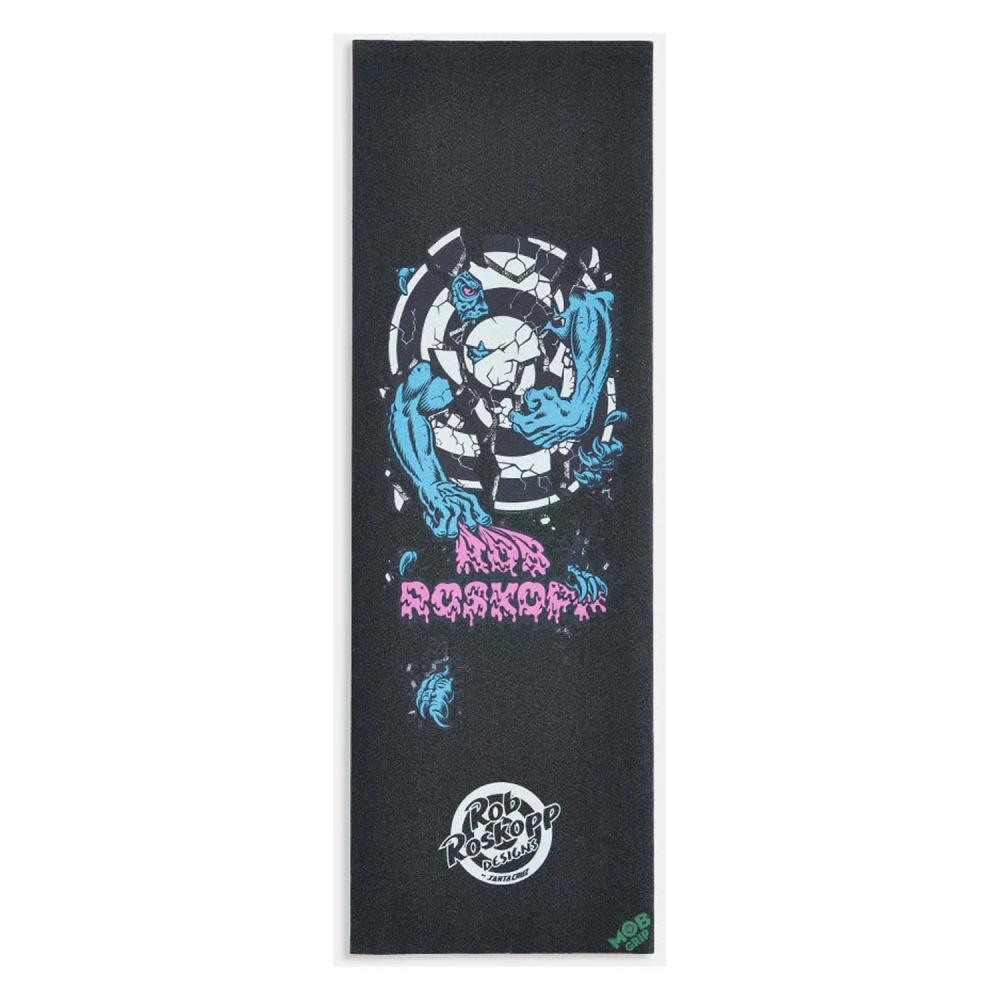 MOB Santa Cruz Roskopp Target Black Multi Skateboard Griptape 11"