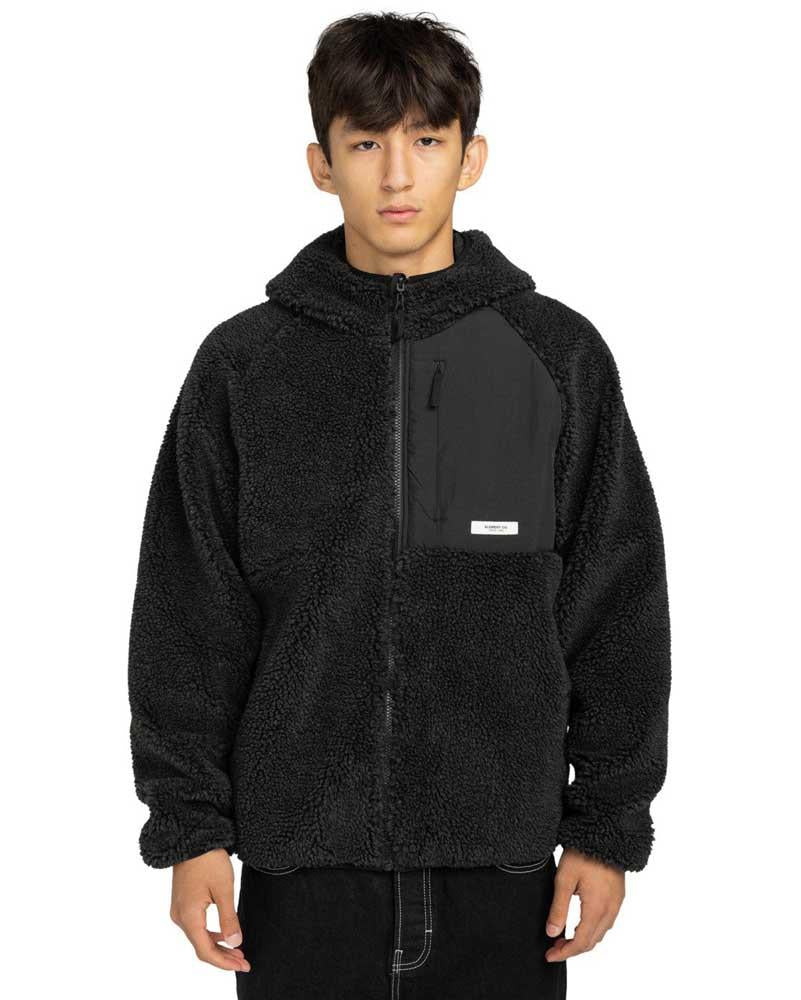 Element Wolfe Sherpa Reversible Sherpa Jacket Off Black Black