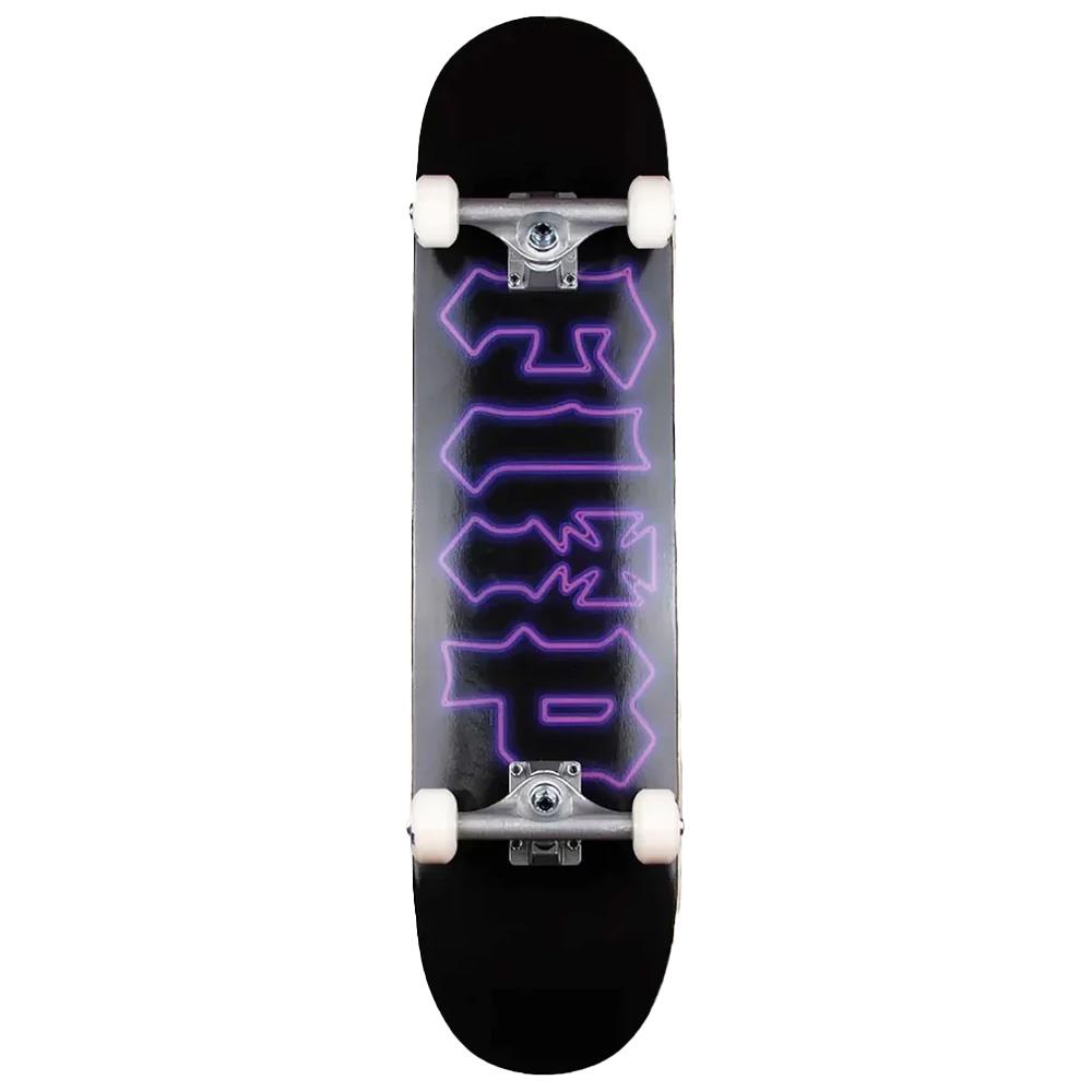 Flip Team HKD Factory Complete Skateboard Neon Purple 7.87"
