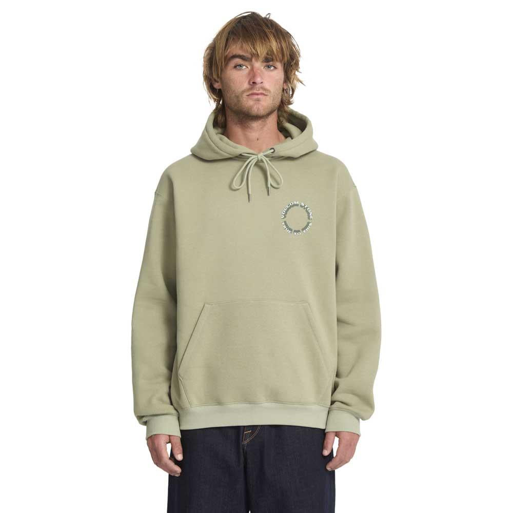 Volcom Watanite Pullover Hooded Sweatshirt Green Tea
