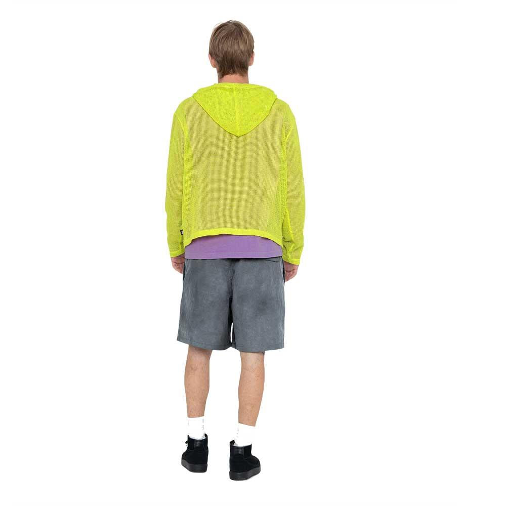 Stussy Cotton Mesh Hooded Sweatshirt Lime Green