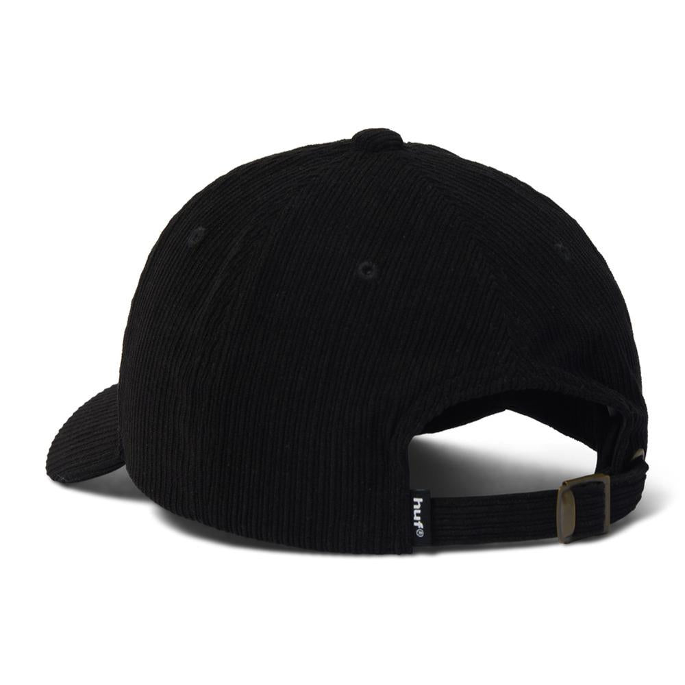 Huf Prism TT Cord 6 Panel CV Hat Black