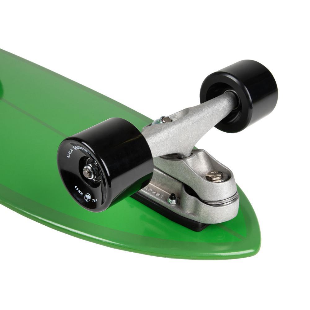 Arbor Surfskate C7 Black Rose MFG Green Complete Skateboard 30.75"