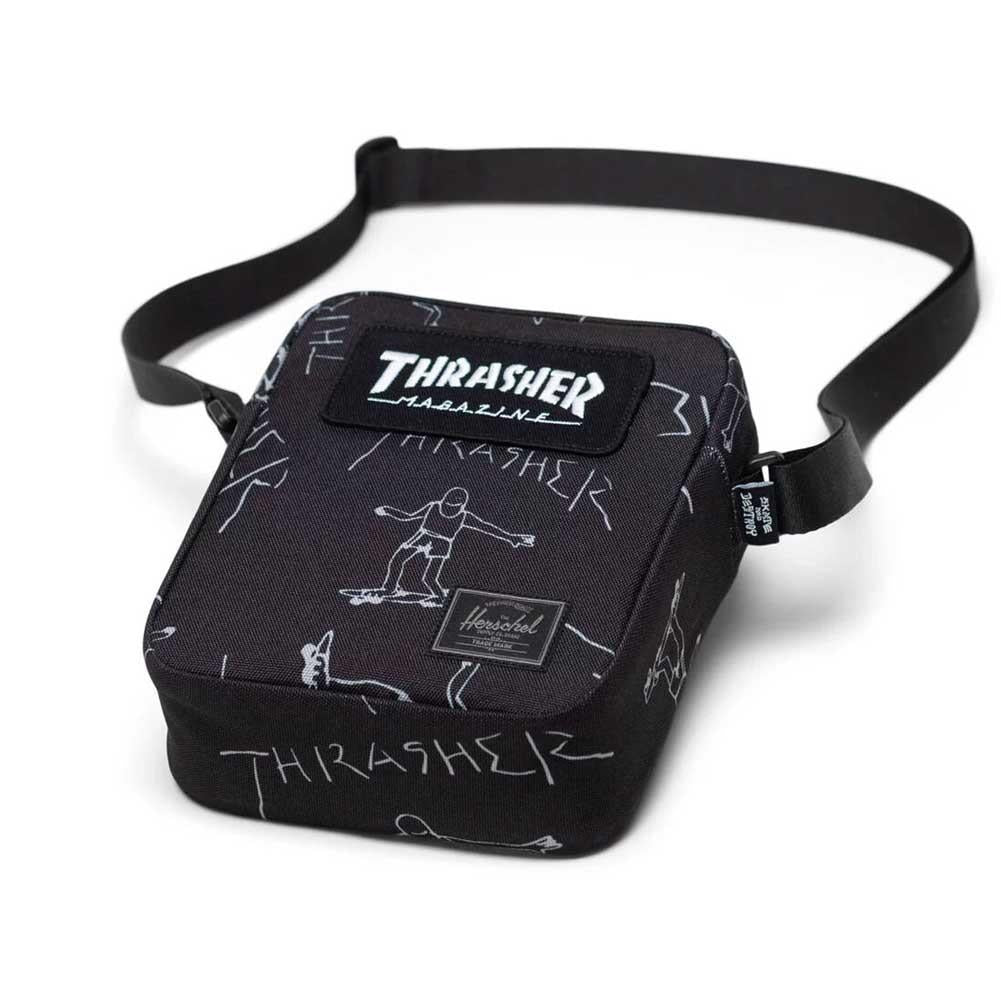 Herschel X Thrasher Magazine Gonz Heritage Crossbody Bag Black