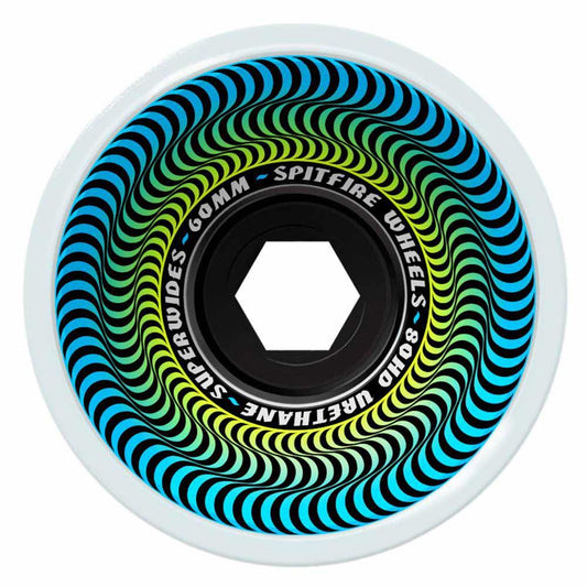 Spitfire Skateboard Wheels Superwides 80HD Ice Grey 60mm