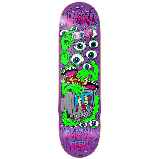 Heroin Skateboards Dalton Dern Mutate or Die Skateboard Deck 8.75"